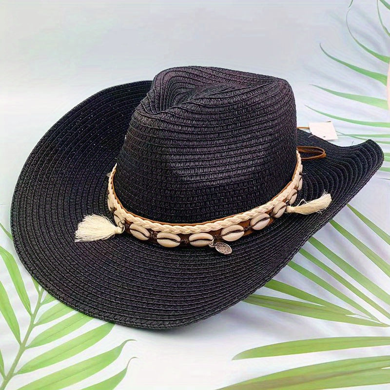 Stripe Paper Straw Hat for Men