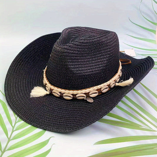 Stripe Paper Straw Hat for Men