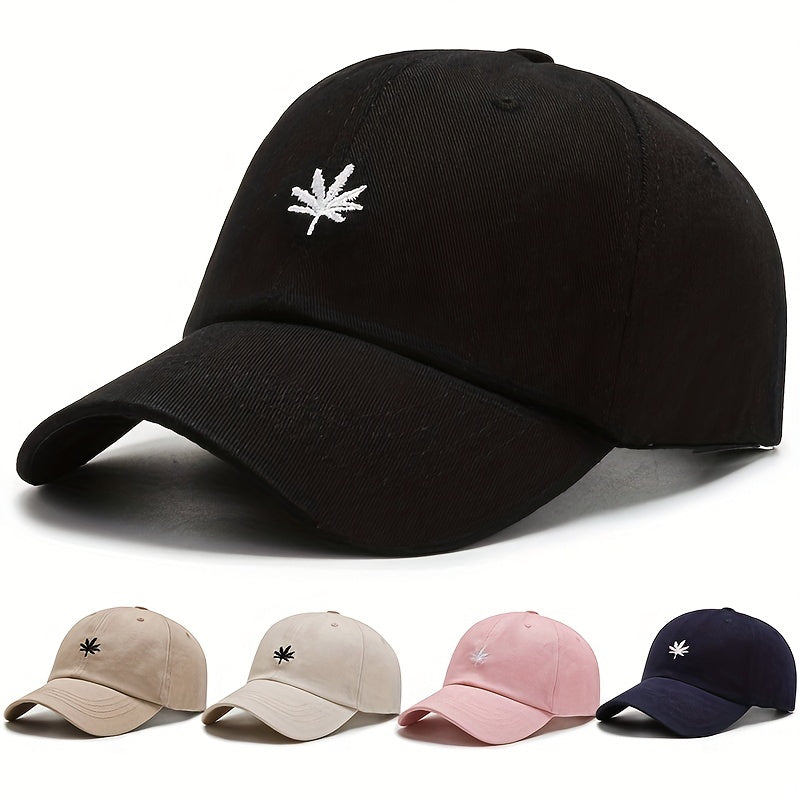 Maple Leaf Baseball Cap Mesh Hat Spring Summer Mens Womens Peaked Cap