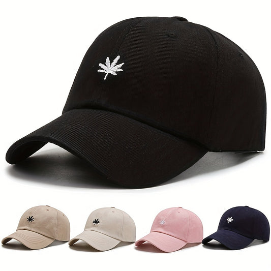 Maple Leaf Baseball Cap Mesh Hat Spring Summer Mens Womens Peaked Cap