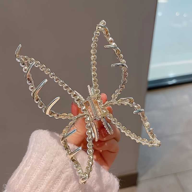 Bohemian Style Alloy Metal Hair Clip Large Hair Grabber for Girls