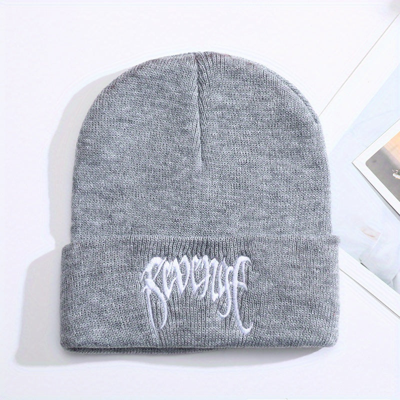 Embroidery Cold Hat Warm Ear Protection Knit Cap