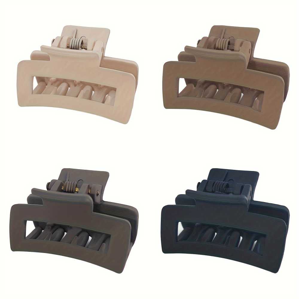 4Pcs Small Hair Clips For Women Matte Strong Hold Claw Clips