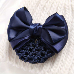 Bowknot Snood Barrette Hair Clip Perfect For Securing Buns Or Ponytails