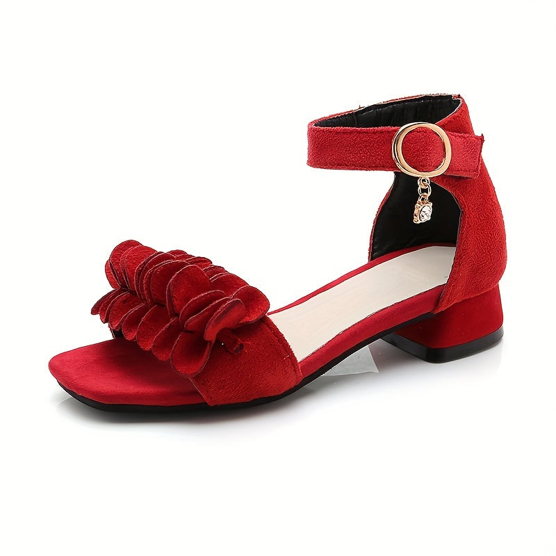 Girls Heeled Sandals Lightweight Dress Shoes