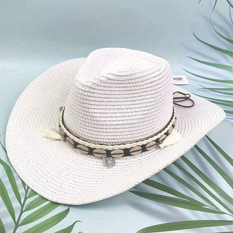 Stripe Paper Straw Hat for Men