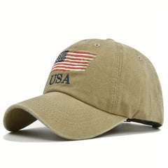 Vintage Baseball Cap American Flag Trucker Hip Hop Sun Hat