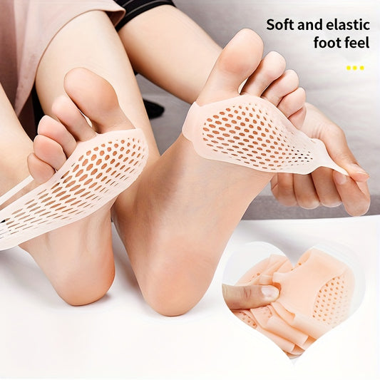 Silicone Forefoot Pads for High Heels - Breathable Honeycomb Insoles