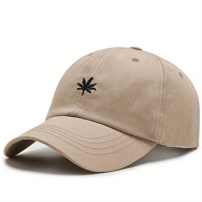 Maple Leaf Baseball Cap Mesh Hat Spring Summer Mens Womens Peaked Cap