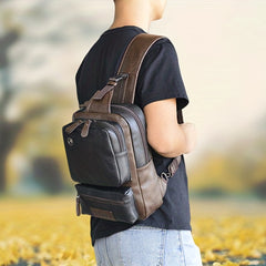 Men's Large Capacity Chest Bag Business Casual Shoulder Bag