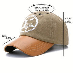 3D Embroidery Pentagram Baseball Cap Washed Hat Sports