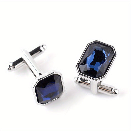 Rhinestone Cufflinks Suit Button Shirt Studs