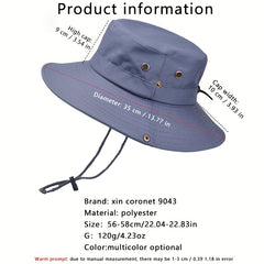 Men's Climbing Sun Hat Large Eaves Breathable Fisherman Cap