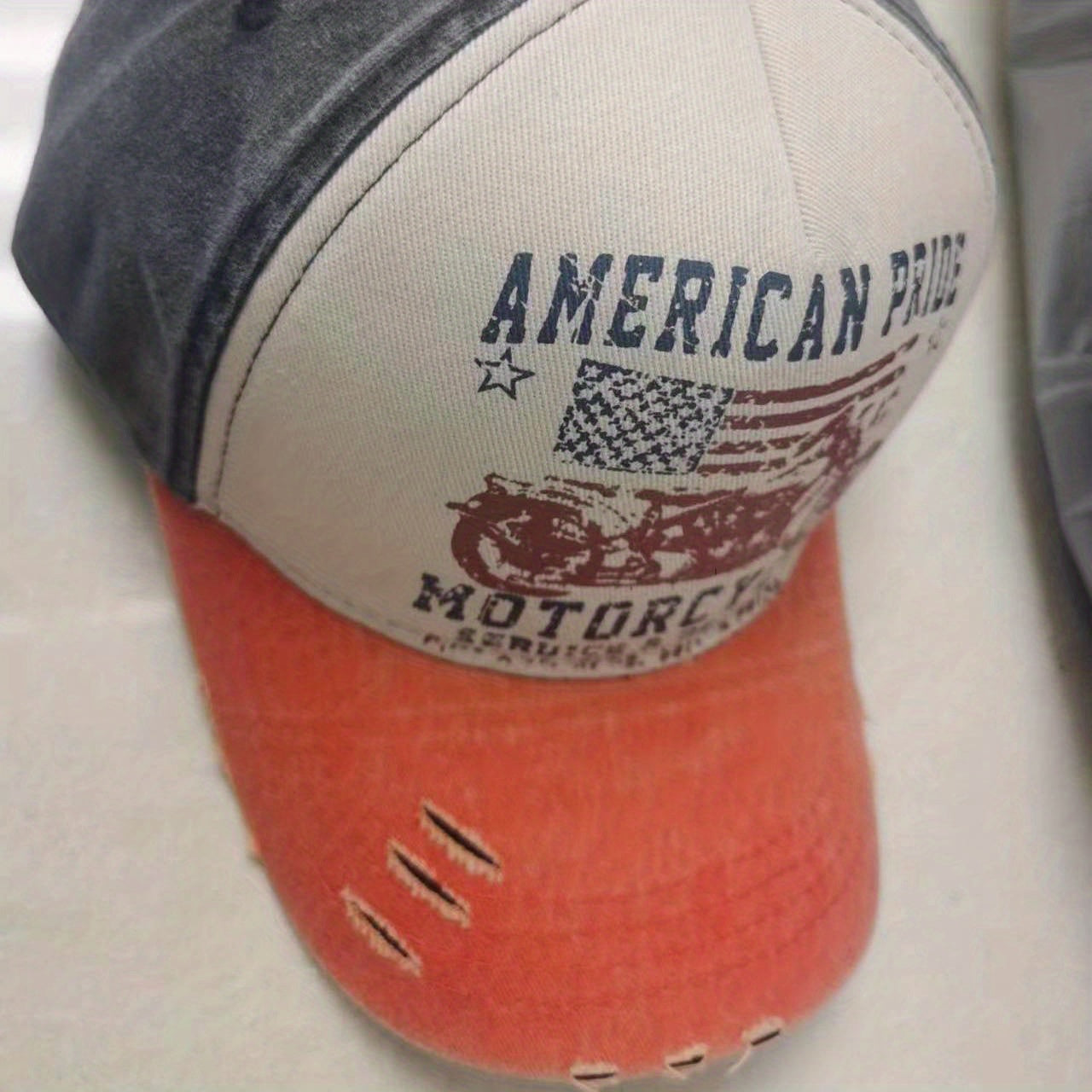 Distressed Washed Cotton Baseball Cap