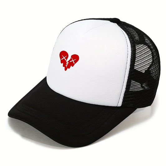 Love Print Baseball Cap Outdoor Sports Hip Hop Cap Adjustable Hat