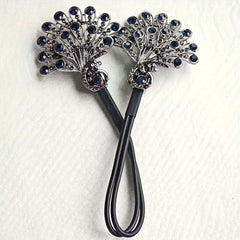 Vintage Rhinestone Decorative Hair Clip Designed As A Twist Hair Bun For Women