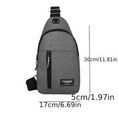 Men's Large Canvas Chest Bag All-match Style