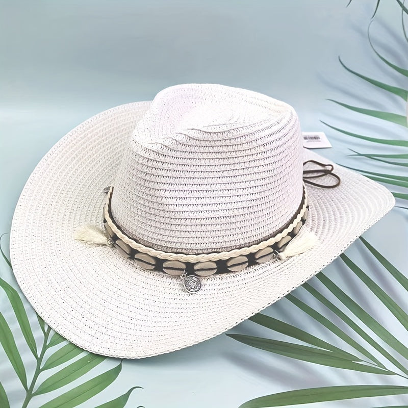 Stripe Paper Straw Hat for Men