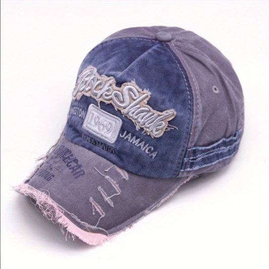 RockShank Alphabets Washed Baseball Cap