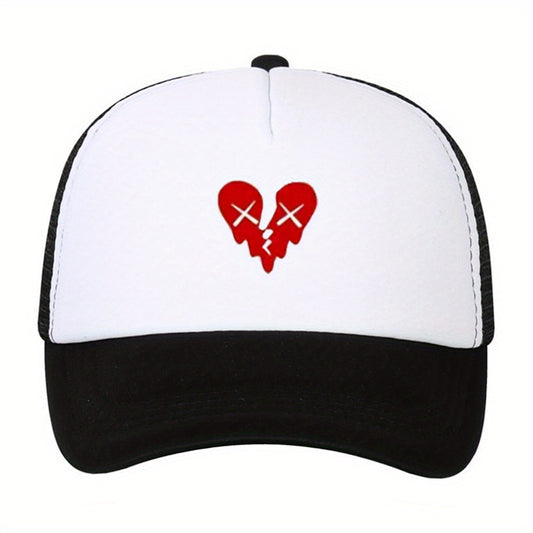 Love Print Baseball Cap Outdoor Sports Hip Hop Cap Adjustable Hat