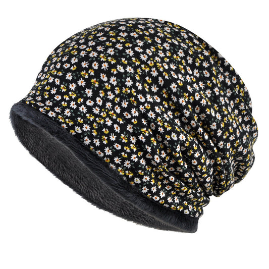 Winter Warm Beanie Scarf Hat Thermal Knitted Slouchy Thick Skull Cap