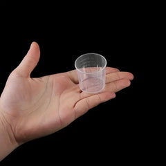 20pcs 30ml Clear Plastic Measuring Cups with Scales for Crafting