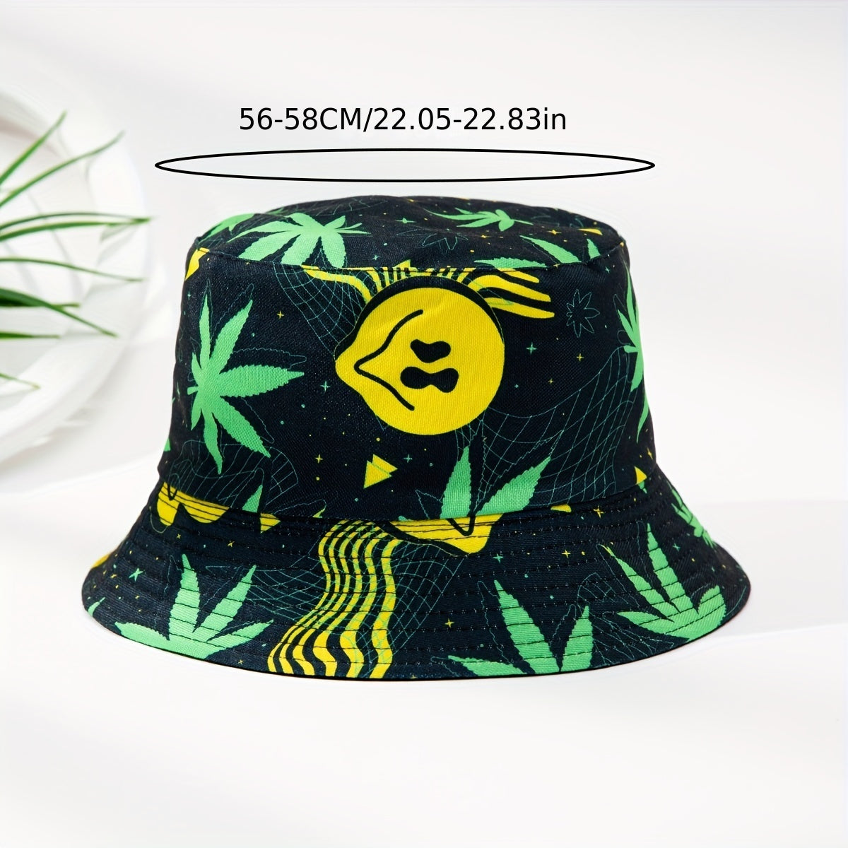 Maple Leaf Happy Face Fisherman Hat