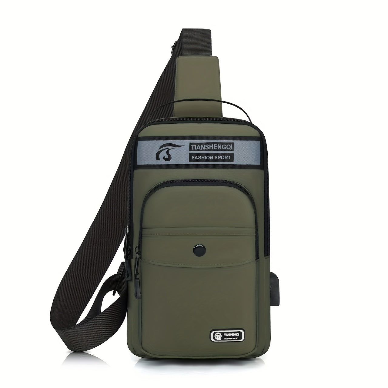 Men's Chest Bag Messenger Bag Large Capacity Crossbody Bag