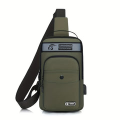 Men's Chest Bag Messenger Bag Large Capacity Crossbody Bag