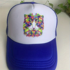 Cat Element Baseball Cap Mesh Cap Sun Hat
