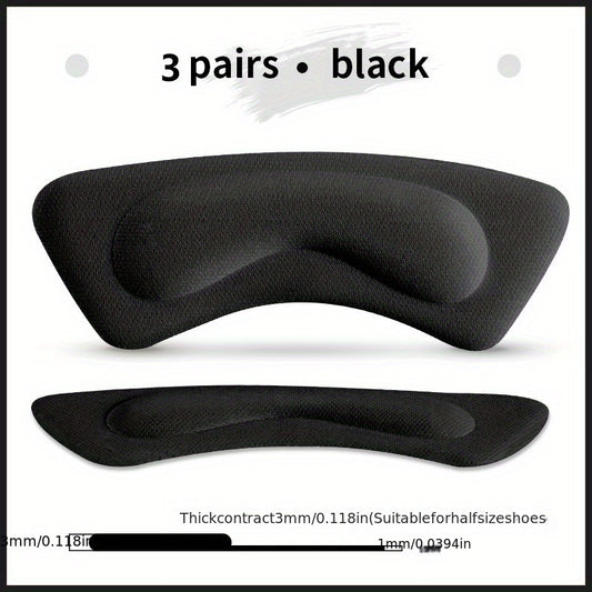 3 Pairs Heel Insoles Protector Sticker High Heels Adhesive Pad Pain Relief Patch