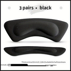 3 Pairs Heel Insoles Protector Sticker High Heels Adhesive Pad Pain Relief Patch