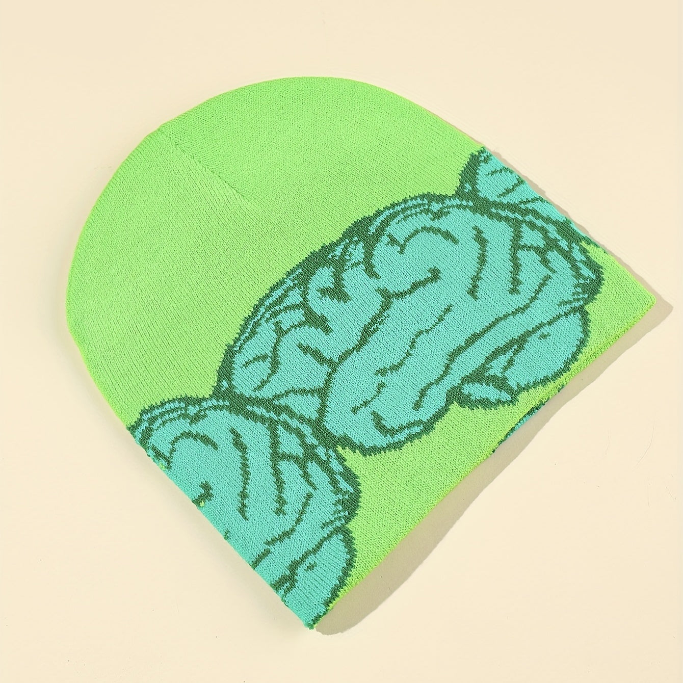 Men's Brain Beanie Knitted Hat Winter Warm Skull Cap