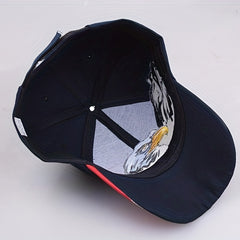 Eagle Embroidery Baseball Cap Cotton Outdoor Dad Hat Adjustable Sunscreen