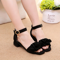 Girls Heeled Sandals Lightweight Dress Shoes
