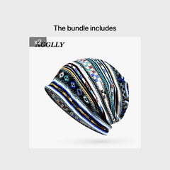 Men Knitted Beanie Cap Loose Melon Cuff Hat