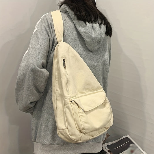 Kpop Canvas Sling Bag Crossbody Women's Chest Purse