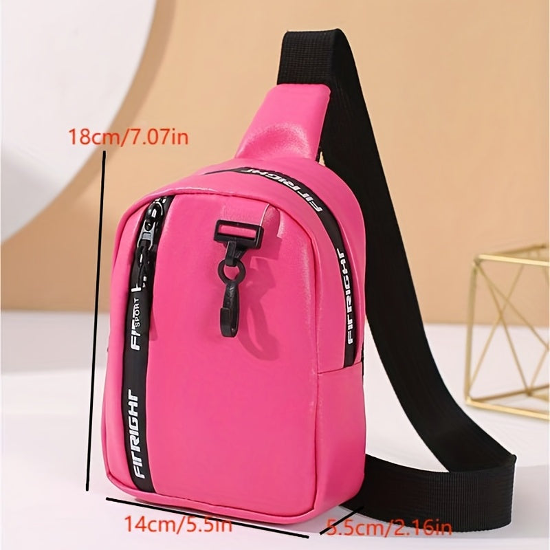 Faux Leather Sling Bag Crossbody Mini Chest Purse