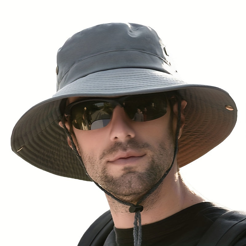 Men's Climbing Sun Hat Large Eaves Breathable Fisherman Cap