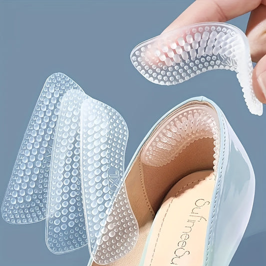 2pcs Silicone Heel Stickers Anti Slip Heel Cushions