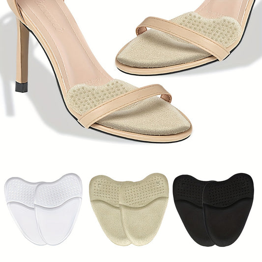 2pcs Silicone Half Insoles for High Heels Sandals Metatarsal Pads