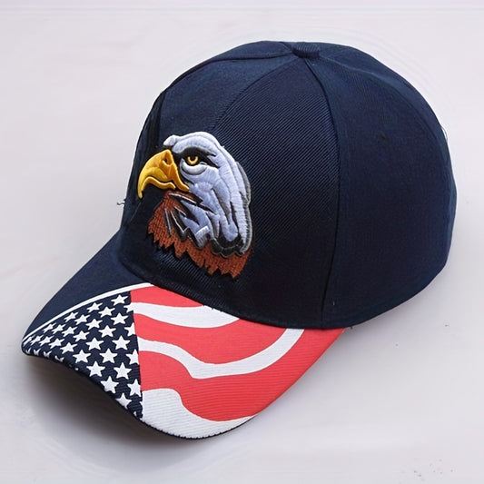 Eagle Embroidery Baseball Cap Cotton Outdoor Dad Hat Adjustable Sunscreen