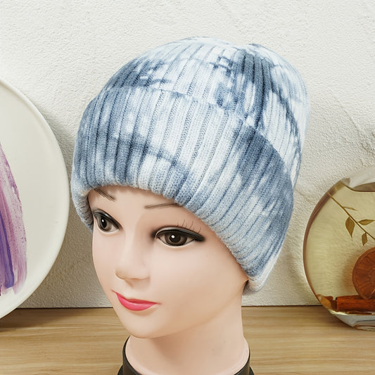 Japanese Melon Hat Tie Dye Woolen Hip Hop Cold Hat