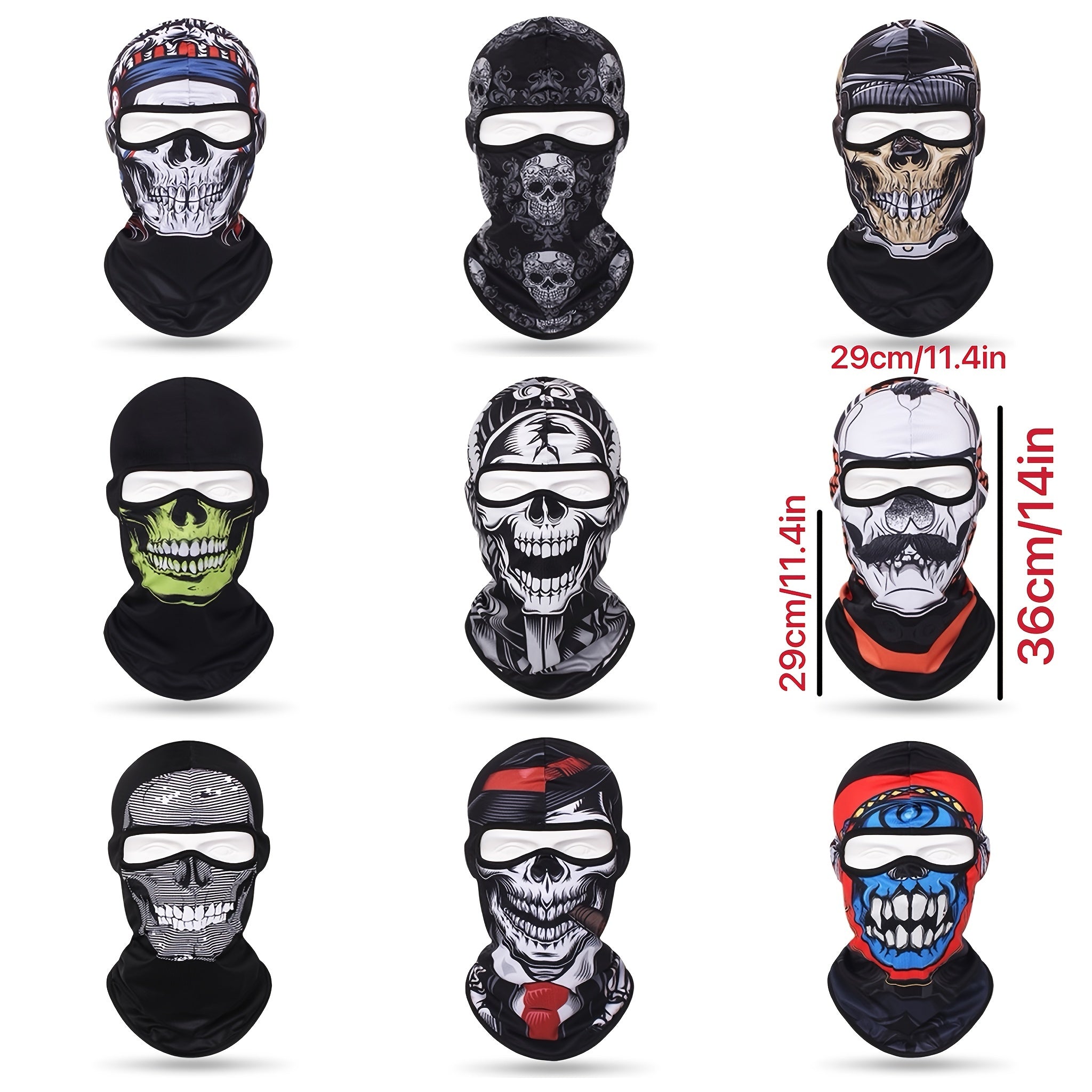 Multicolor Skull Outdoor Mask Hat for Cycling Riding