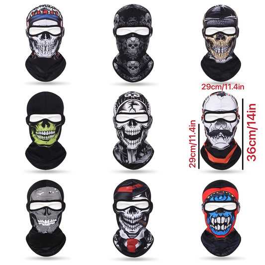 Multicolor Skull Outdoor Mask Hat for Cycling Riding