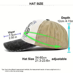 Distressed Washed Cotton Baseball Cap