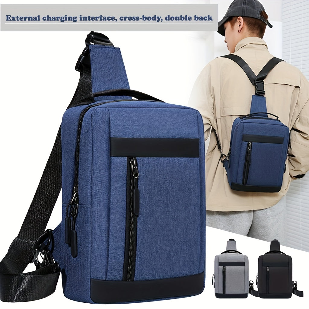 Large Capacity Chest Bag Backpack Crossbody Shoulder Bag