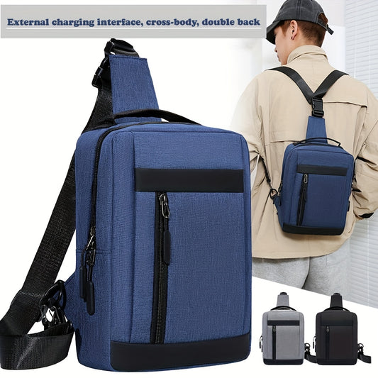 Large Capacity Chest Bag Backpack Crossbody Shoulder Bag