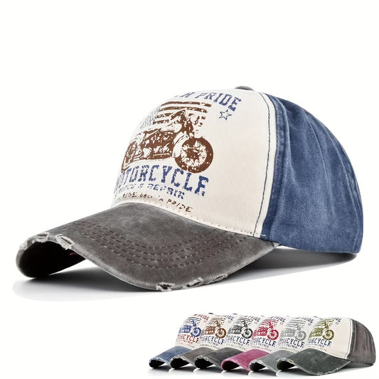 Distressed Washed Cotton Baseball Cap