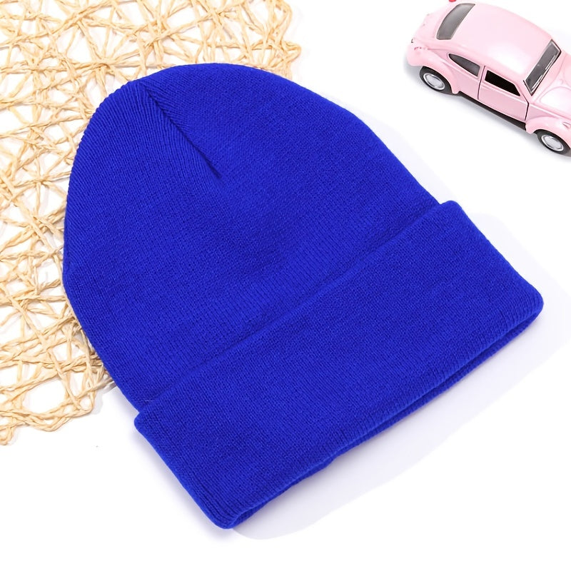 European American Harness Knitted Hat Autumn Winter Warm Wool Hat Men Women